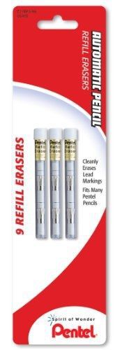 Pentel Refill Eraser for Mechanical Pencils, 3 Pieces per Pack, 3 Pack