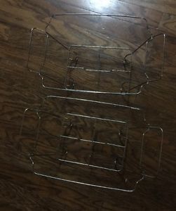 2 LOT - Full Size Buffet Chafer Food Warmer Wire Frame/Stand/Rack Chafing Dish