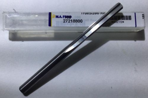 M.a. ford .188&#034;  carbide reamer #27218800 truesize carbide reamer 4fl for sale