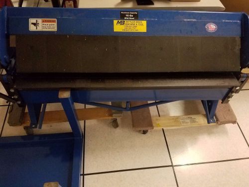 Mittler brothers ultimate 48&#034; 16 gauge box &amp; pan brake - lightly used for sale