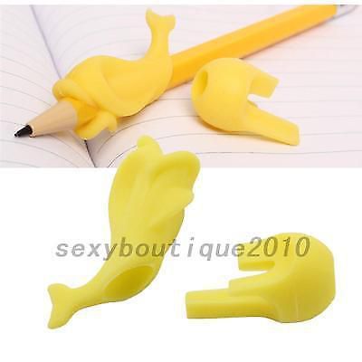 Portable 2PCS Children Pencil Holder Student Writing Pen Posture Correction