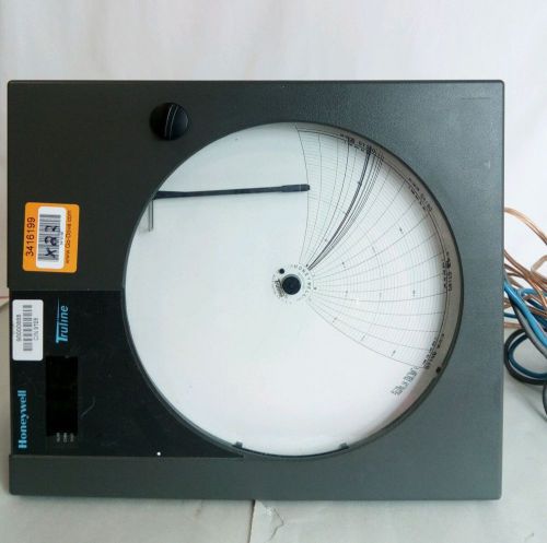 Honeywell Truline Circular Chart Graph Recorder Plotter Unit