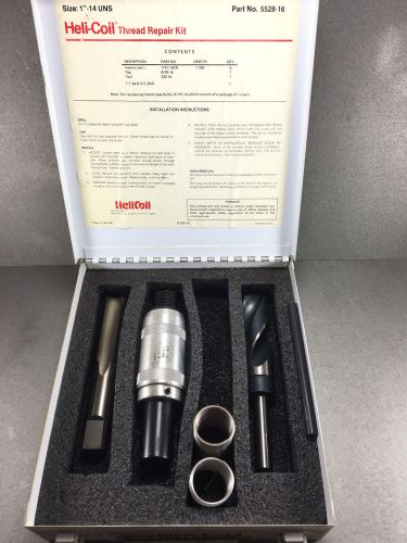 HeliCoil 1&#034;-14 Master Thread Repair Kit w/ 2 Inserts, Drill &amp; Tap 5528-16