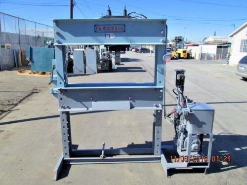 NUGIER H80 80 Ton Hydraulic H Frame Press 3HP 40&#034; Max Vert 14&#034; Travel 220/440V