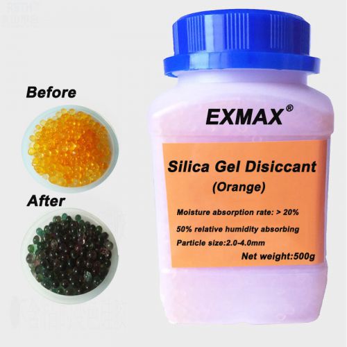 500g Professional Orange Indicating Silica Gel Desiccant for Camera Lens,Drawers