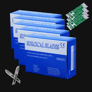 5 Box Dental Medical Scalpel Blades Instruments 10# 100Pcs/Pack Surgical Use