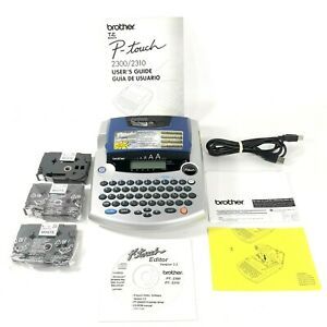 Brothers P-Touch PT-2300 Labeling System &amp; 4 White Laminated 3/8” TZ Label Tape
