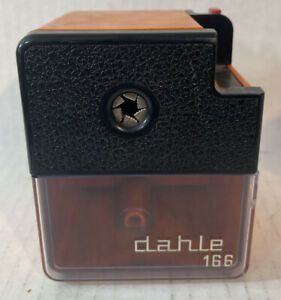 Vintage Dahle 166 Pencil Sharpenern Made in Germany Orange Color READ