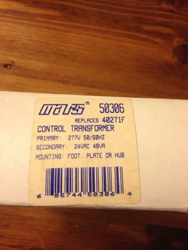 NEW Mars Control Transformer, 50306, 26.5V 48VA **NEW** (D1)