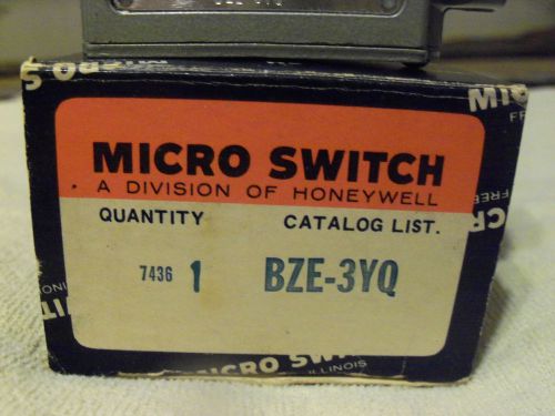 HONEYWELL BZE-3YQ MICRO SWITCH NEW IN BOX