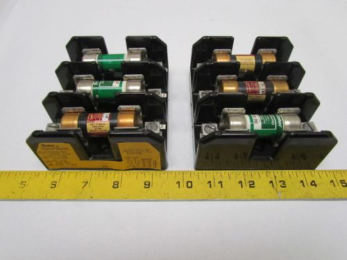 Buss bussman 3-pole class j fuse block holder w/fuses lot of 2 30 amp 600v 430p for sale