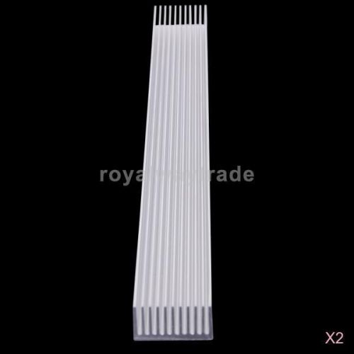 2x  aluminum  heatsink cooling for lampe light led 4x3w/ 12x1w -size 300x25x12mm for sale