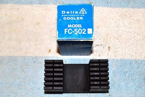 DELTA NEW NOS FC-502 SEMICONDUCTOR COOLER HEAT SINK HEATSINK BLANK UNDRILLED