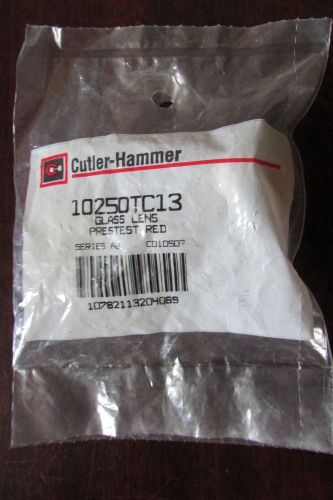 EATON CUTLER HAMMER 10250T C13 Series A2 Red Glass Lens for Pilot Light