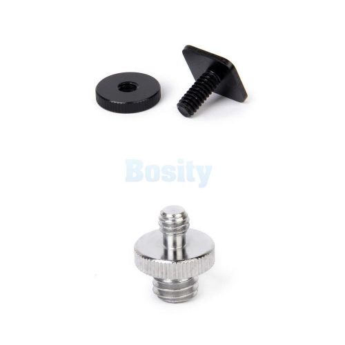 1/4&#034; mount screw adapter for tripod screw to flash hotshoe +1/4&#034; to 3/8&#034; adapter for sale