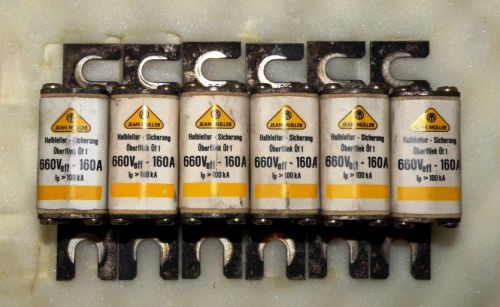 Set of 6 Jean Muller Fuses 660V, 160A