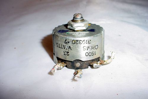 IRC 1500 ohm 25 Watt Potentiometer Rheostat - wirewound