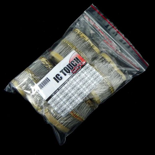 50value 2000pcs 1/4W Carbon Film Resistor +/-5% Assortment Kit (#088)