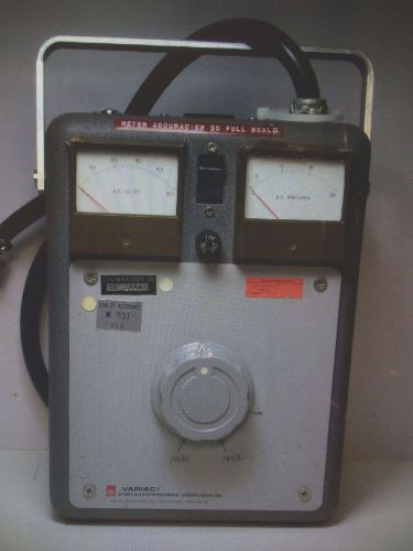 General Radio Metered Variac W20MT3A 0-140V@18A  technapower