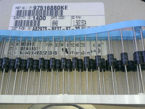 [100 pcs] 1.5KE15CA Transient Voltage Suppressor 15V Bi-Directional General Semi