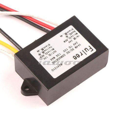 Waterproof dc 24v to 12v 12a 144w converter step down regulator car for sale