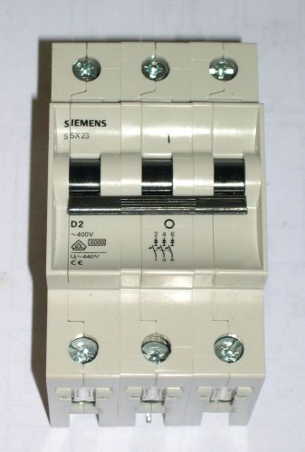 SIEMENS 3 POLE MINIATURE BREAKER, 5SX2302-8, BOX OF 4