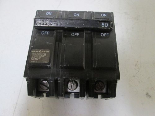 GENERAL ELECTRIC THQB380 CIRCUIT BREAKER *USED*