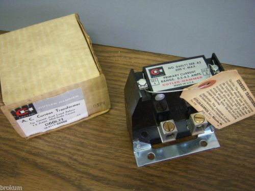 CUTLER HAMMER AC CURRENT TRANSFORMER D60LT1 ~NIB~