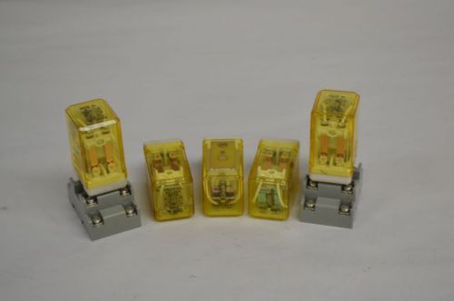 LOT 5 IDEC ASSORTED RR2P-U RR2P-UL 120V-AC RELAY 10A D205967