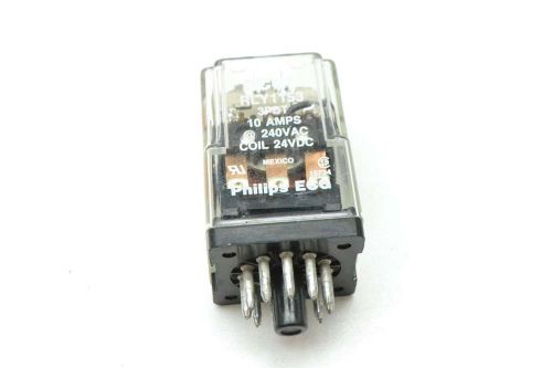 Philips rly1153 ecg 240v-ac 24v-dc 10a amp relay d405013 for sale
