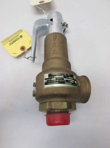 NEW CONBRACO 19-502-35 150PSI 1-1/4IN NPT 4236LB/HR BRONZE RELIEF VALVE D403576