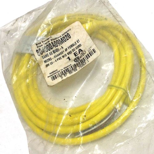 BRAD HARRISON * 4-PIN/F 22AWG MICRO-CHANGE CABLE NIB * 804000A09M020