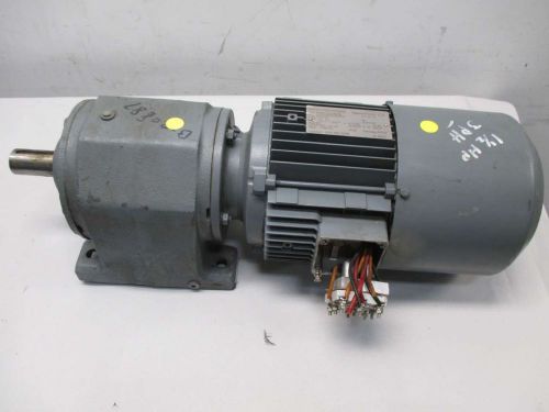 SEW EURODRIVE R63DT90S4BMG 1-1/2HP 3PH AC GEAR 56.6:1 30RPM MOTOR D427768