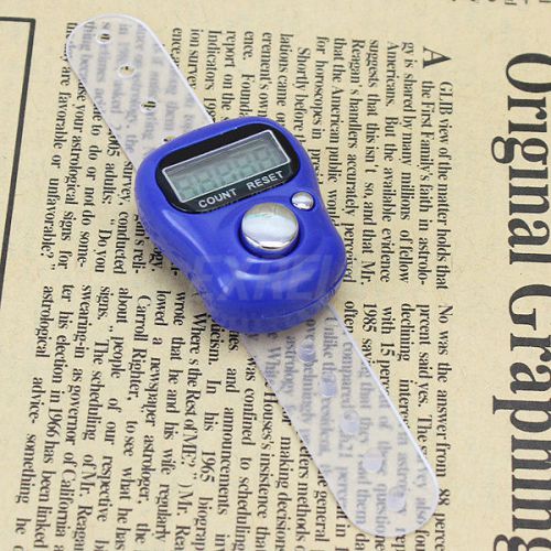 1x Plastic Hand Tally Counter Finger Ring Digital Display Electronic Count