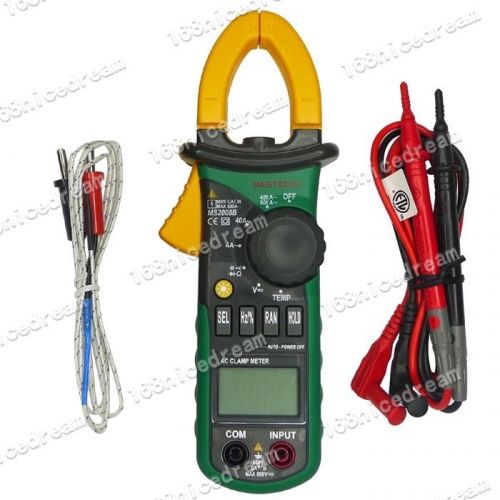 Mastech ms2008b digital clamp dc/ac volt current res cap temp freq meter n0144 for sale