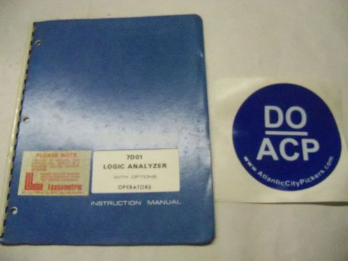 TEKTRONIX 7D01 LOGIC ANALYZER WITH OPTIONS OPERATORS INSTRUCTION MANUAL