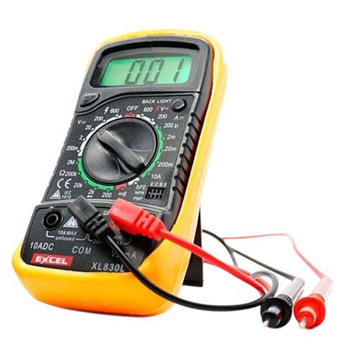 EXCEL Digital Multimeter XL830L Volt Meter Ammeter Ohmmeter Tester Yellow SR1S