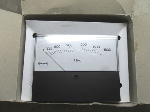 (RR7-2) 1 NIB CROMPTON 217-01-VAXXX TACHOMETER PANEL METER 0-1800RPM