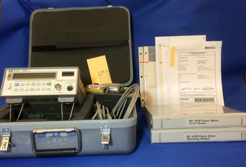 HP/Agilent 437B Power Meter,  8481A, 8481D Power Sensors, 11708A Attn, Full Set!