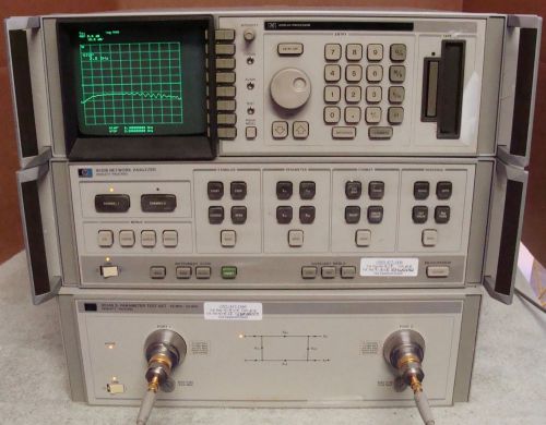 Hp - agilent 8510b nework analyzer w/ display &amp; 8514b test set! complete system for sale