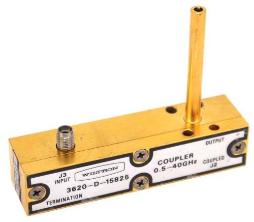 Wiltron 3620-D-15825 0.5-40GHz Directional RF Coupler 15dB 50 Ohms K-Connector