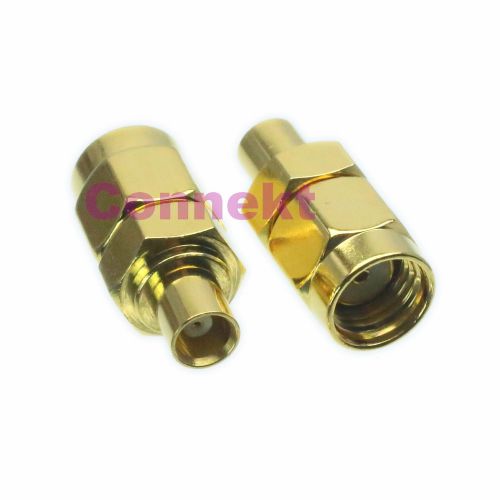 RP-SMA male jack to MCX female jack RF coaxial adapter connector