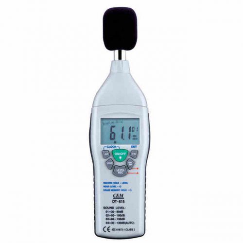 CEM DT-815 Decibel Sound Noise Level Meter Tester 35-130dB Frequency 31.5HZ-8KHZ