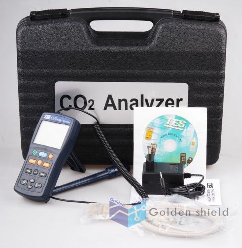Tes1370 ndir co2 analyzer temperature humidity meter brand new for sale