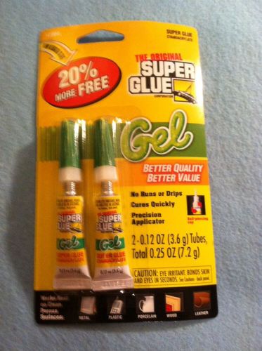 THE ORIGINAL SUPER GLUE GEL 2PK(20% MORE FREE)