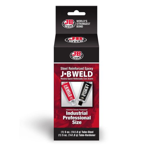 J b weld 8280 professional size steel reinforced epoxy 10 oz - new for sale