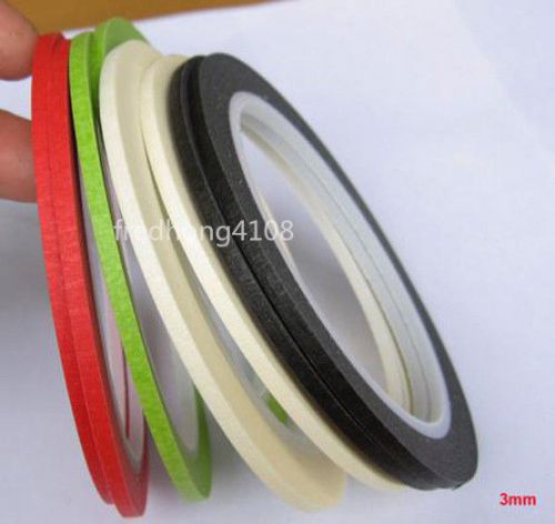 8pcs 3mm masking tape good for finger nail polish painting decoration masking for sale