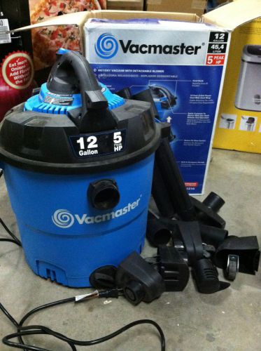 Vacmaster VBV1210 Detachable Blower Wet/Dry Vacuum, 12 Gallon, 5 Peak HP