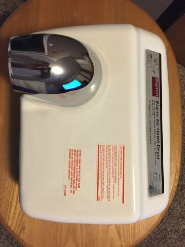 DAYTON 1GVL5 Hand Dryer, High Output, White, Automatic