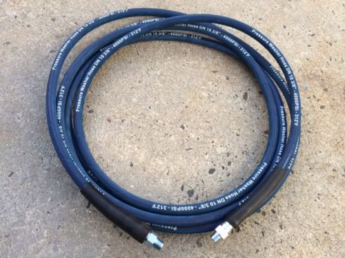 21ft 3/8&#034; 4000PSI Blue Non-Marking Pressure Washer Hose